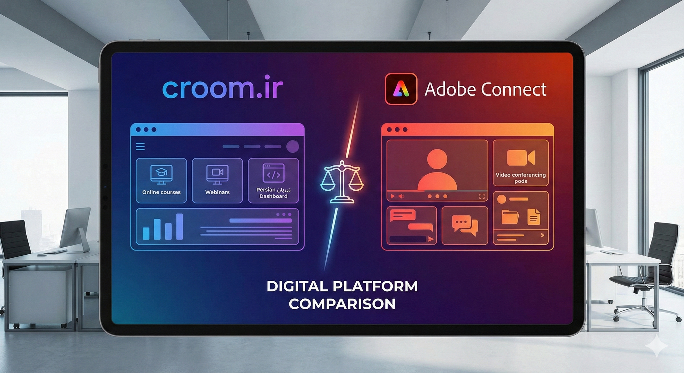 مقایسه نرم افزار ادوب کانکت و سی روم