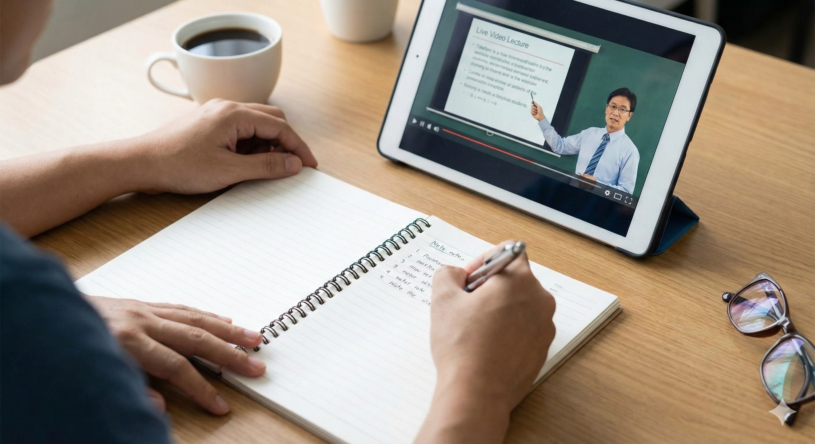 تکنیک یادداشت&zwnj;برداری همزمان با شرکت در کلاس مجازی از طریق تبلت برای یادگیری بهتر